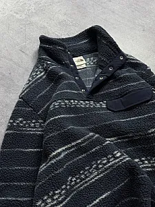 The North Face флісова кофта з кнопками - blue, розмір L - фото 2