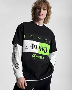 Tommy Hilfiger Awake NY футболка з принтом - black, розмір L - фото 7