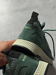 Hugo Boss Boss кросівки зелені текстильні - green, розмір 41 - фото 5