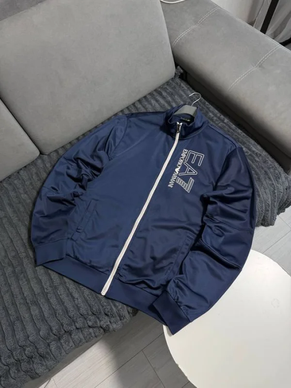 Armani Exchange Emporio Armani EA7 спортивна куртка на блискавці - blue