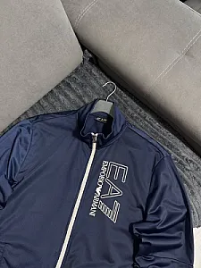 Armani Exchange Emporio Armani EA7 спортивна куртка на блискавці - blue - фото 3