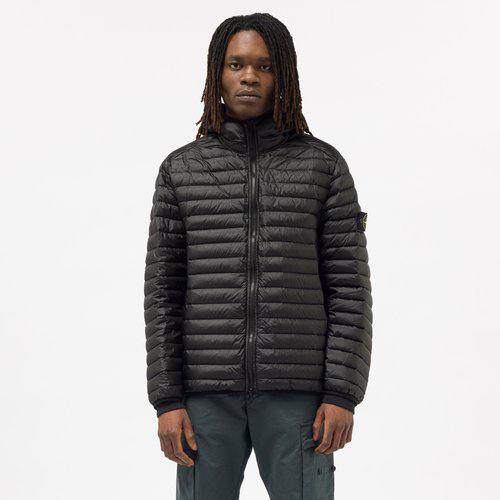 Stone Island легка пухова куртка з капюшоном - black, розмір S - фото 3