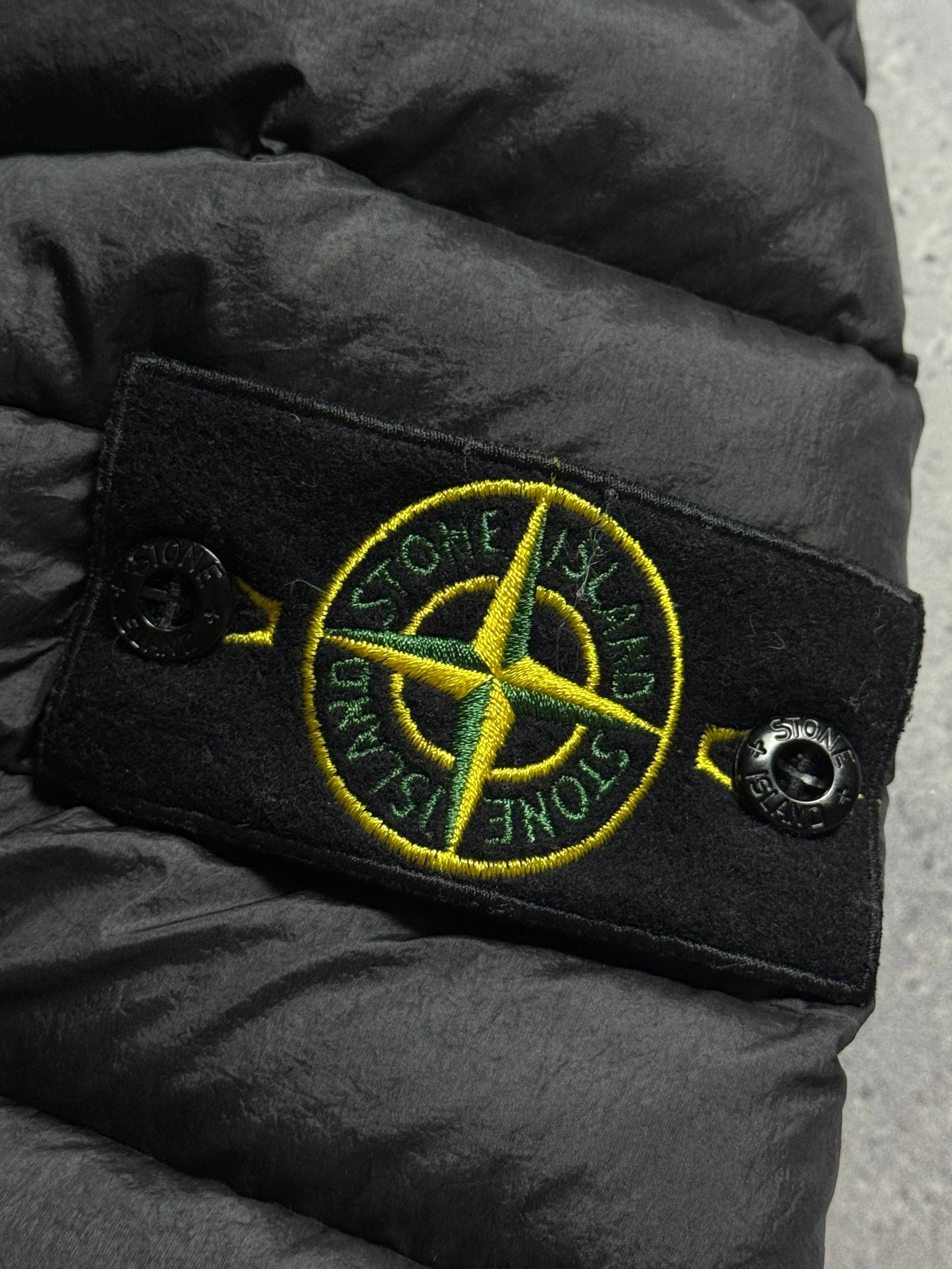 Stone Island легка пухова куртка з капюшоном - black, розмір S - фото 4