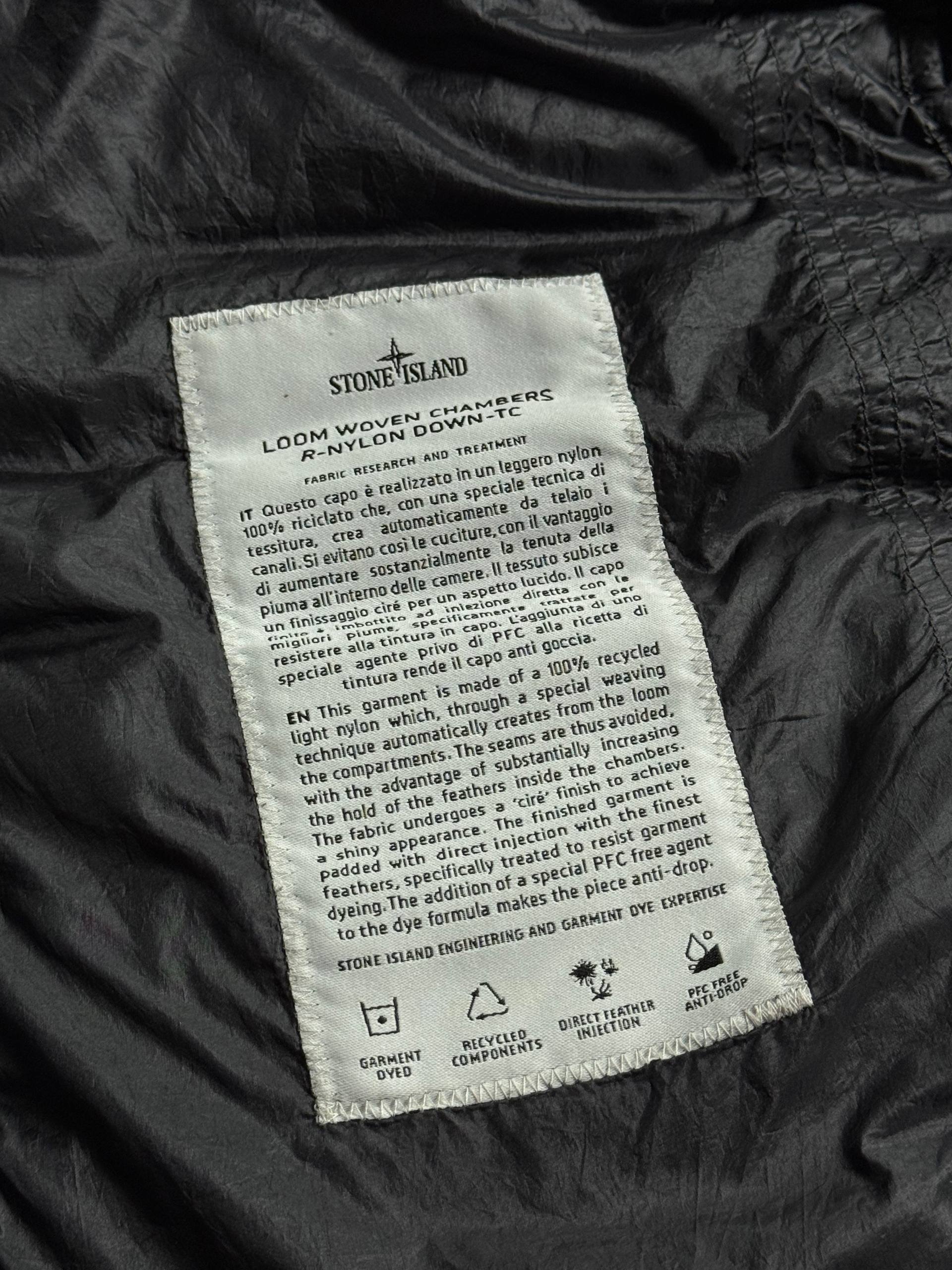 Stone Island легка пухова куртка з капюшоном - black, розмір S - фото 6