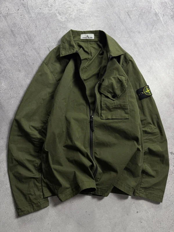 Stone Island куртка з патчем compass - green