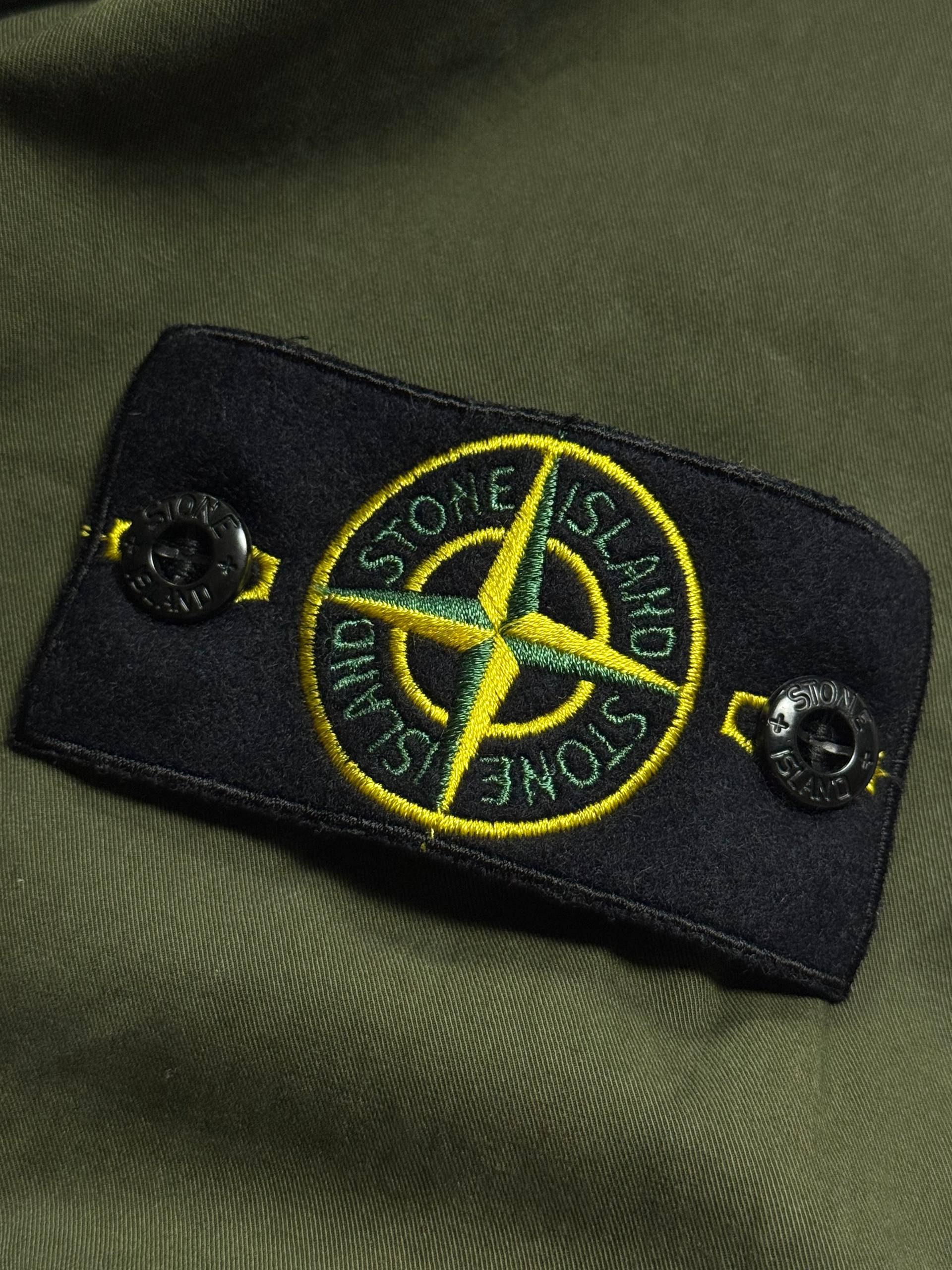 Stone Island куртка з патчем compass - green - фото 4