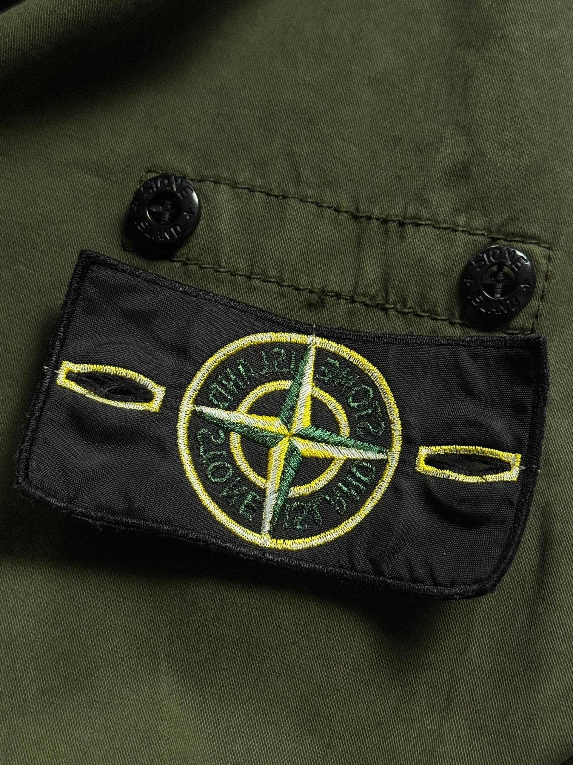 Stone Island куртка з патчем compass - green - фото 5