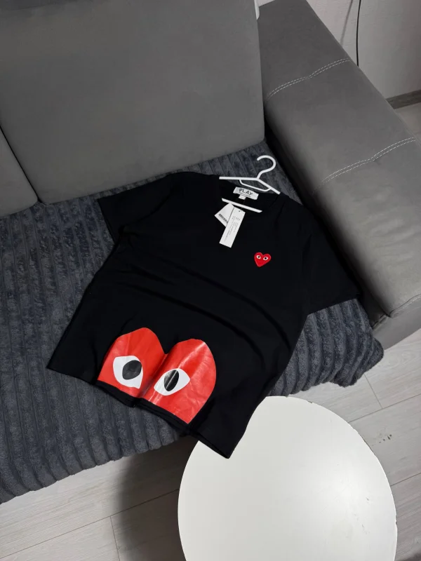 Comme des Garçons play футболка з серцем - black, розмір L