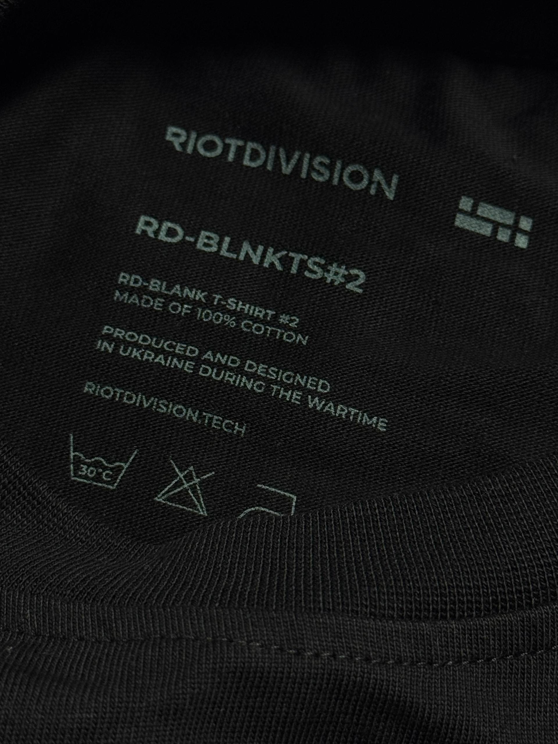 Riot Division чорна футболка з логотипом - black, розмір M - фото 6