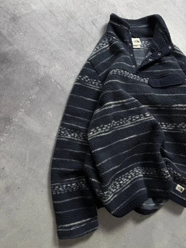 The North Face флісова кофта з коміром - black, розмір 3XL