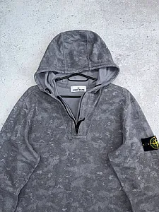 Stone Island худі з капюшоном і блискавкою - grey, розмір L - фото 3