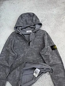 Stone Island худі з капюшоном і блискавкою - grey, розмір L - фото 4