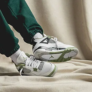 Nike Jordan 4 Retro Oil Green - white, розмір 37 - фото 9
