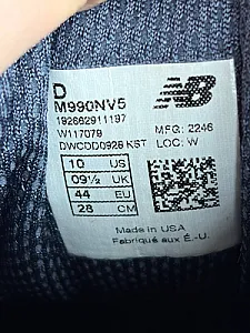 New Balance 990V5 Navy Made In USA - blue, розмір 44 - фото 9