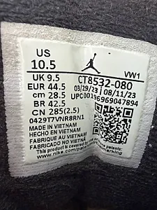 Кросівки Nike Air Jordan 3 Retro Fear Pack - grey, розмір 44 - фото 5