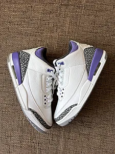 Кросівки Nike Air Jordan 3 Retro Dark Iris - white, розмір 42 - фото 1