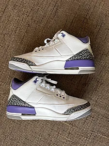 Кросівки Nike Air Jordan 3 Retro Dark Iris - white, розмір 42 - фото 3