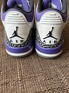 Кросівки Nike Air Jordan 3 Retro Dark Iris - white, розмір 42 - фото 4