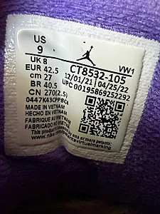 Кросівки Nike Air Jordan 3 Retro Dark Iris - white, розмір 42 - фото 5