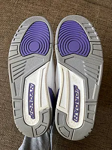 Кросівки Nike Air Jordan 3 Retro Dark Iris - white, розмір 42 - фото 6