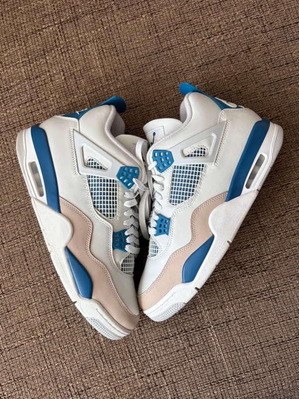 Кросівки Nike Air Jordan 4 Retro Military Blue - white, розмір 45