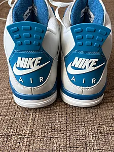 Кросівки Nike Air Jordan 4 Retro Military Blue - white, розмір 45 - фото 4