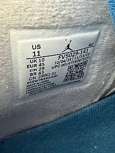 Кросівки Nike Air Jordan 4 Retro Military Blue - white, розмір 45 - фото 5
