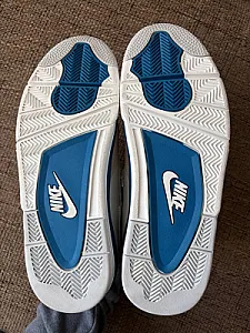 Кросівки Nike Air Jordan 4 Retro Military Blue - white, розмір 45 - фото 6