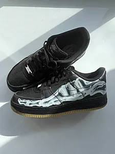 Кросівки Nike Air Force 1 Low Black Skeleton Halloween - black, розмір 46 - фото 2