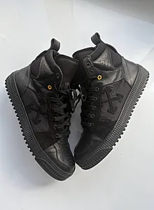 Кросівки Off-White High Top Sneaker Black - black, розмір 43 - фото 1