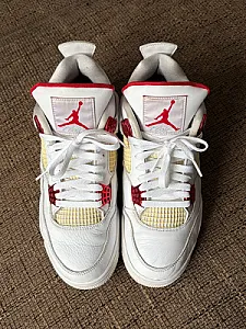 Кросівки Nike Air Jordan 4 Retro Metallic Red - white, розмір 44 - фото 2