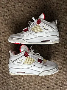 Кросівки Nike Air Jordan 4 Retro Metallic Red - white, розмір 44 - фото 3