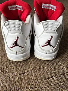 Кросівки Nike Air Jordan 4 Retro Metallic Red - white, розмір 44 - фото 4