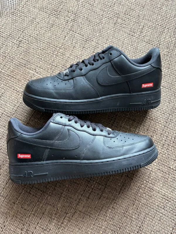 Кросівки Nike Air Force 1 Low Supreme Black - black, розмір 43