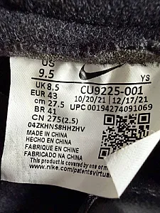 Кросівки Nike Air Force 1 Low Supreme Black - black, розмір 43 - фото 6