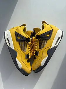 Кросівки Nike Air Jordan 4 Retro Lightning - yellow, розмір 44 - фото 1