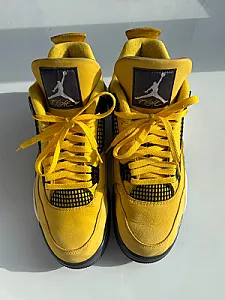 Кросівки Nike Air Jordan 4 Retro Lightning - yellow, розмір 44 - фото 2