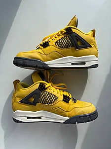 Кросівки Nike Air Jordan 4 Retro Lightning - yellow, розмір 44 - фото 3