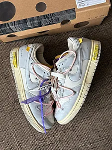 Кросівки Nike Dunk Low Off-White Lot 24 - grey, розмір 41 - фото 1
