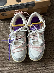 Кросівки Nike Dunk Low Off-White Lot 24 - grey, розмір 41 - фото 2