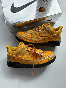 Кросівки Off-White x Nike Air Rubber Dunk University Gold - yellow, розмір 43 - фото 1