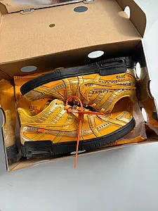 Кросівки Off-White x Nike Air Rubber Dunk University Gold - yellow, розмір 43 - фото 3