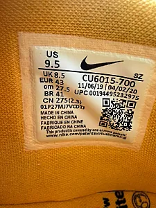 Кросівки Off-White x Nike Air Rubber Dunk University Gold - yellow, розмір 43 - фото 5