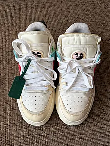 Кросівки Off-white New Mid Sponge White Red - multicolor, розмір 42 - фото 2