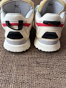Кросівки Off-white New Mid Sponge White Red - multicolor, розмір 42 - фото 4