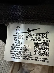 Кросівки Nike Dunk Low Black White Panda - multicolor, розмір 35 - фото 6