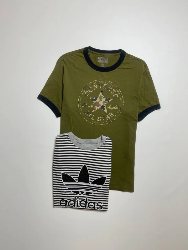 Converse і adidas футболки, 2 шт. - multicolor, розмір XS