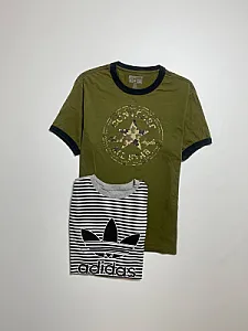 Converse і adidas футболки, 2 шт. - multicolor, розмір XS - фото 1