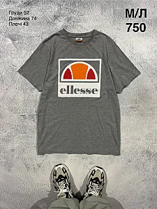 Ellesse футболка сіра - grey, розмір M - фото 1