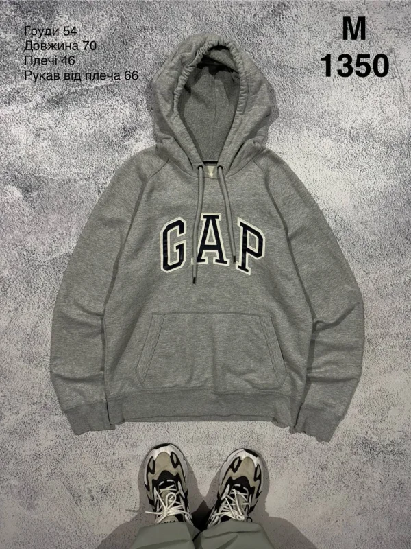 GAP худі сіре меланжеве - grey, розмір M